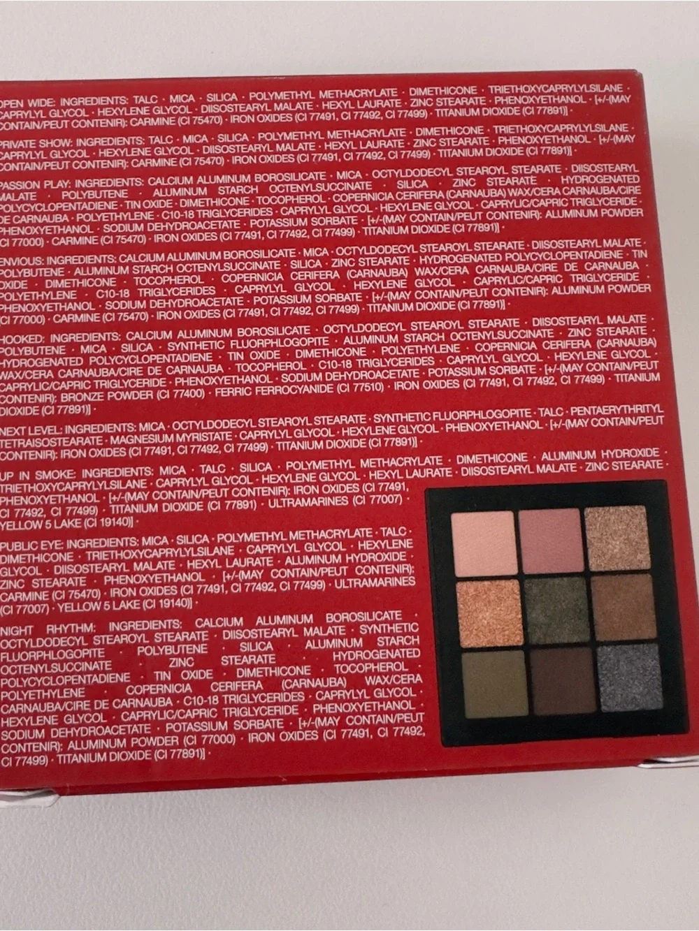 New NARS Climax 9-Pan Eyeshadow Palette